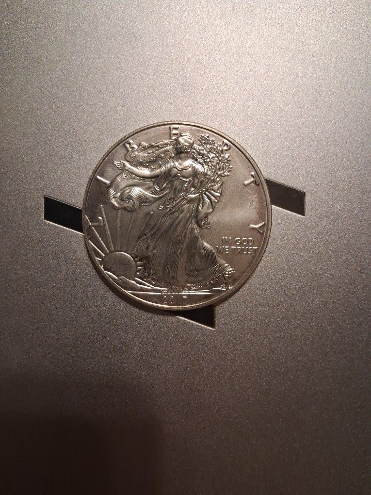 Silver Eagle - 2017 Walking Liberty Dollar .999 Fine 1 Troy oz Silver