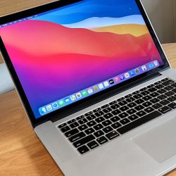 Apple MacBook Pro 15” Retina I7/16GB/500GB SSD $300