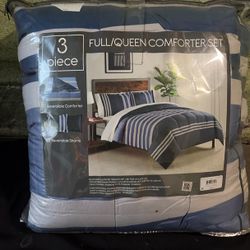 3 Piece Full/Queen Comforter Set