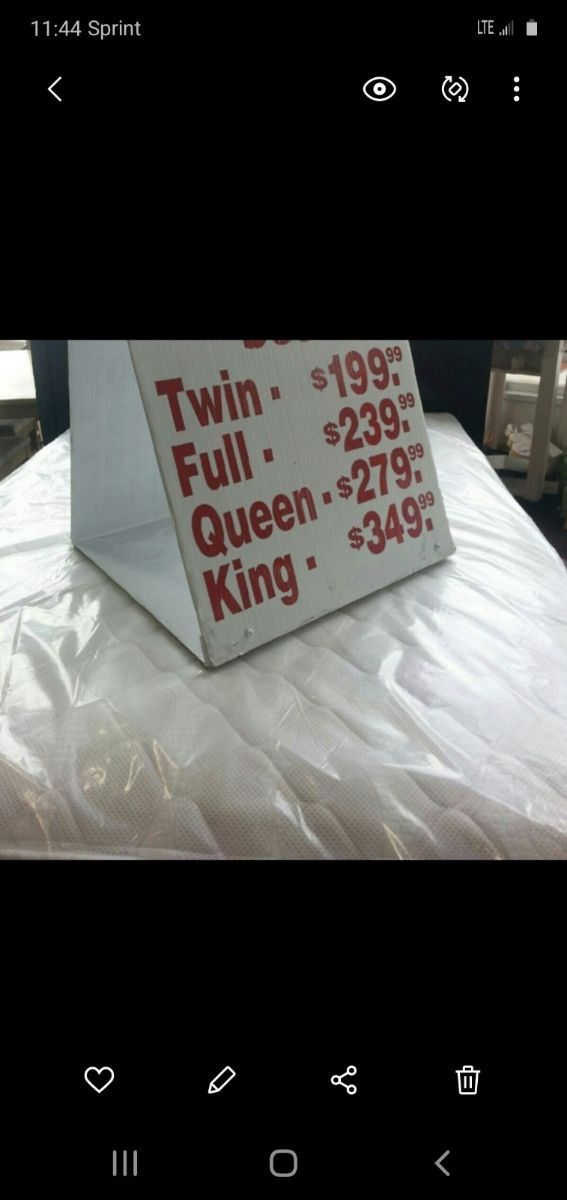 Full Size New Thick Pillow Top Bed Can Deliver 