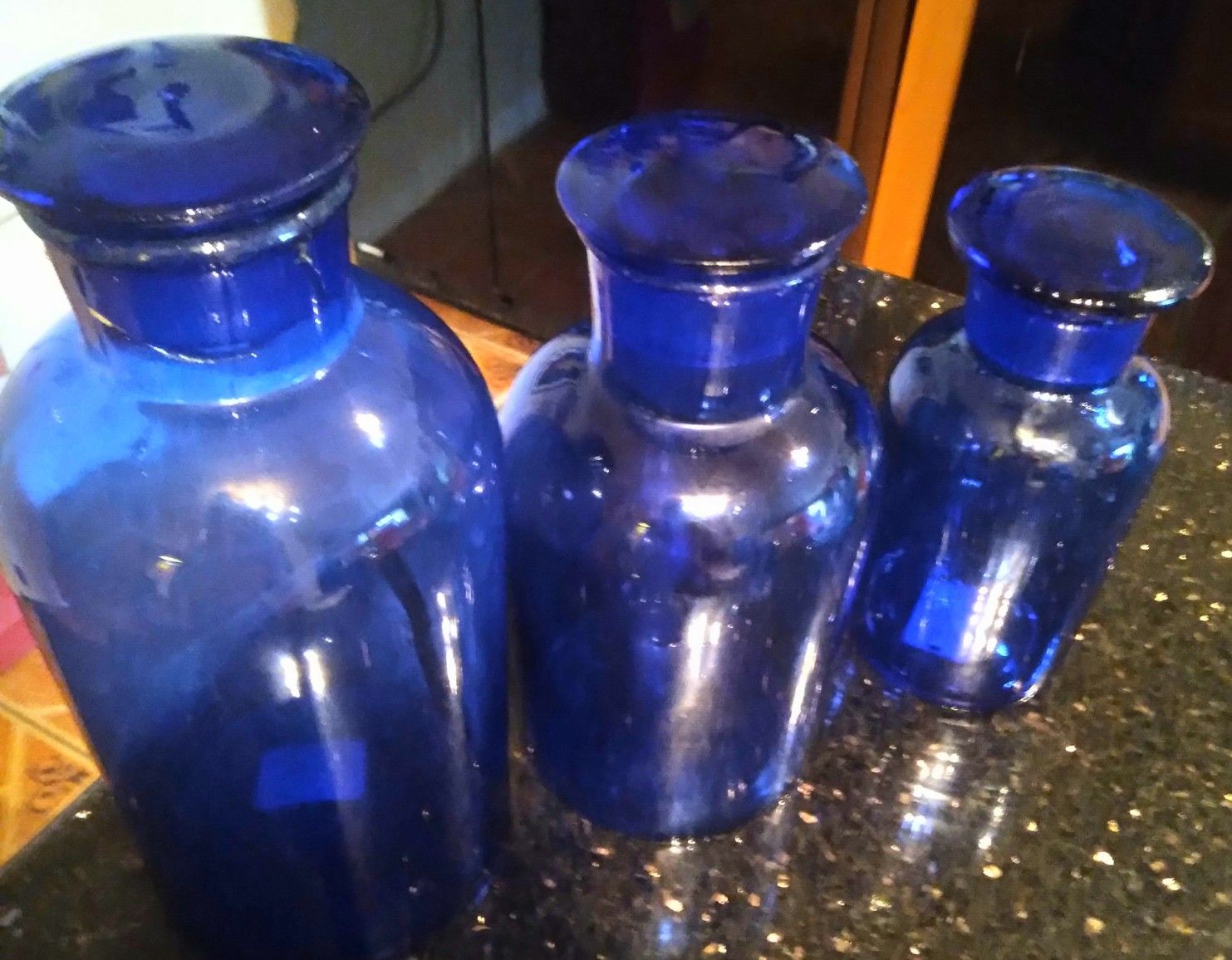 Set of Apothecary jars