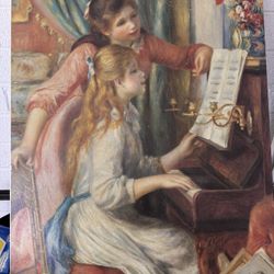 Painting Two Young Girls At The Piano 