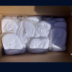 Box Of 500 Sealed White Masks 