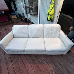 White Leather Couch