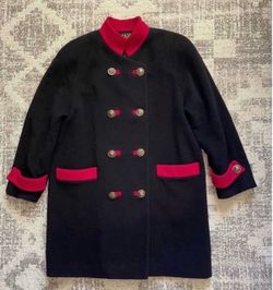 Vintage  Maxx Meren Wool Double-Breasted Officers Coat