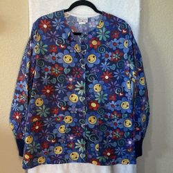 Ladies Peaches Uniforms scrub jacket-size M