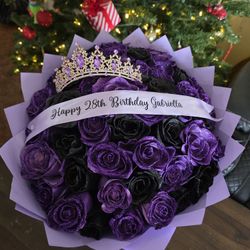 50 Glittered Roses Bouquet