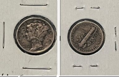 1941-s rotated reverse die rotation error 1941-s Mercury Dime