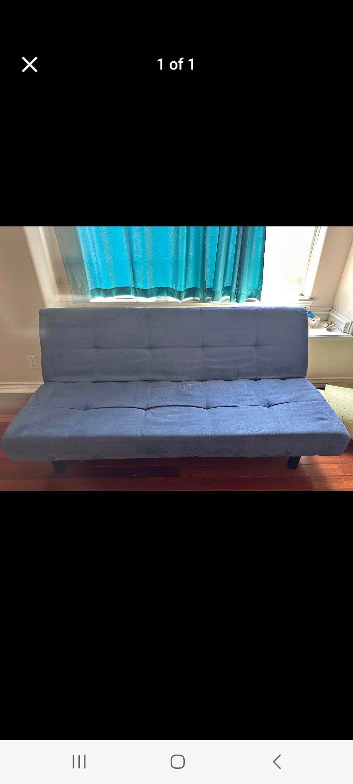 Used Futon Blue In Great Condition