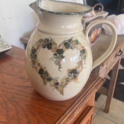 vintage cottage pitcher
