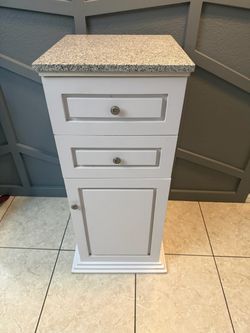 White wood cabinet