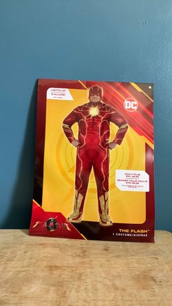 HALLOWEEN DC THE FLASH ADULT SIZE 2XL 48-52 COSTUME