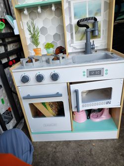KidKraft Wooden Play Kitchen Set with accessories