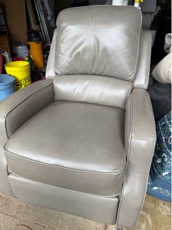 Leather Recliner.  Swivels and Rocks