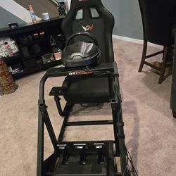 Racing Cockpit With Thrustmaster
