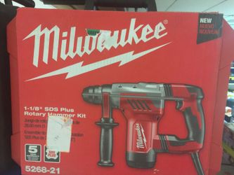 Milwaukee 1-1/8 sds plus rotary hammer kit