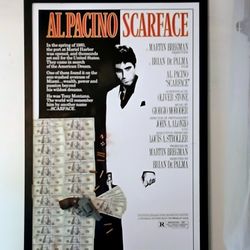 Scarface Mixed Media Art 