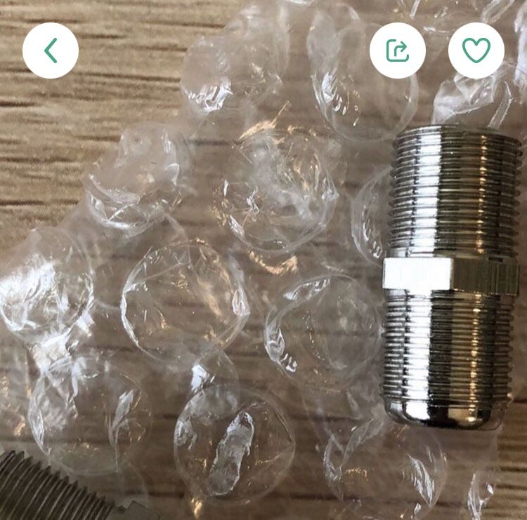 Coaxial Cable Connector (F to F), Set of 2