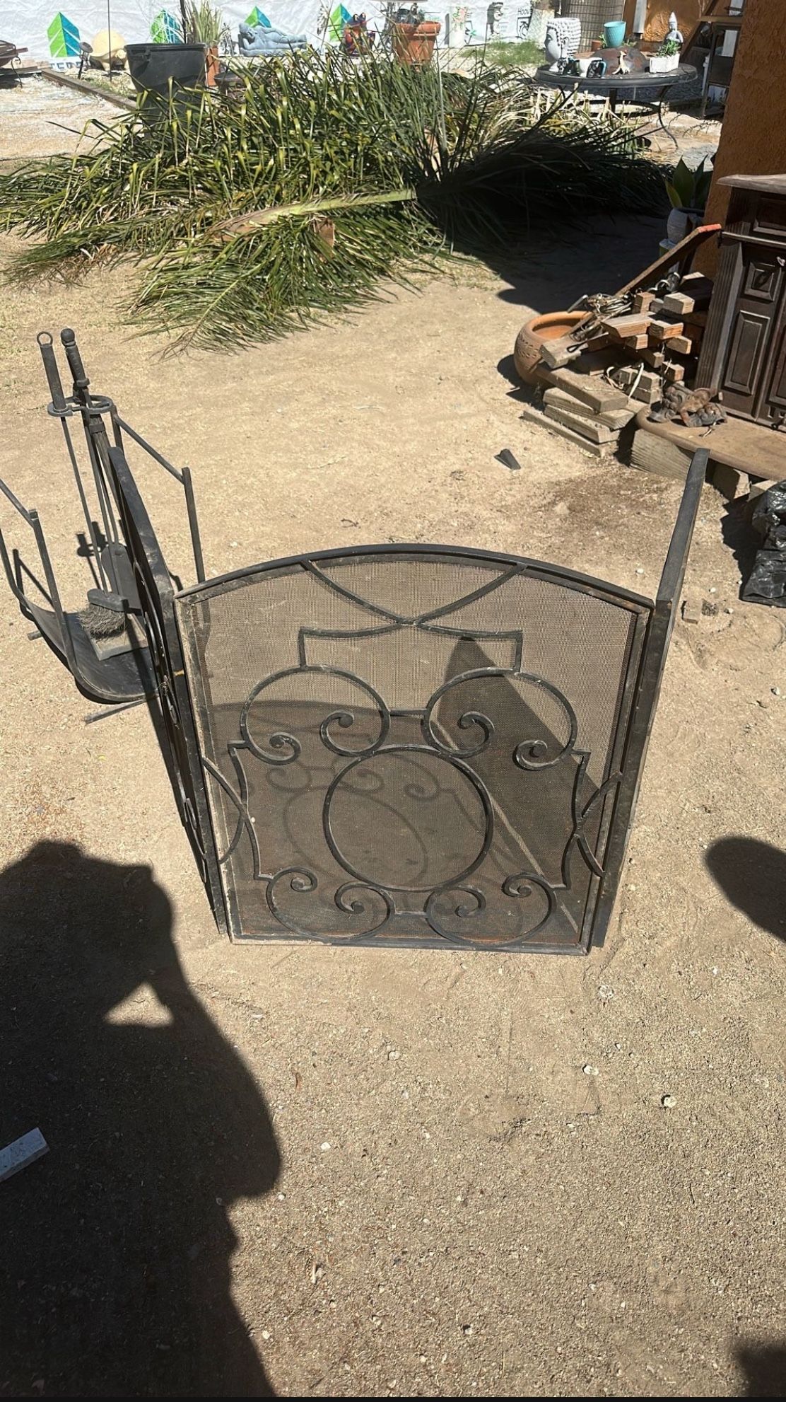 Protector De Chimenea Y Utensilios 