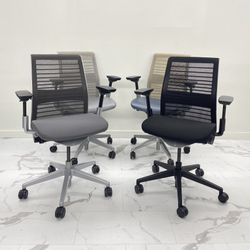 LIKE NEW STEELCASE THINK V2 CHAIRS FULLY LOADED WITH LUMBAR SUPPORT!