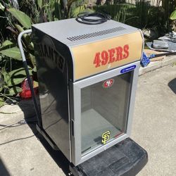 San Francisco 49er fridge It works Great, keeps everything Ice Cold! Perfect for the man cave $200 obo
