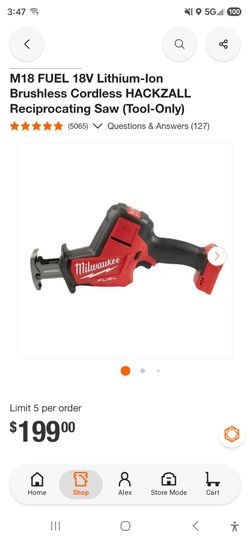M18 FUEL 18V Lithium-Ion Brushless Cordless HACKZALL Reciprocating Saw (Tool-Only)