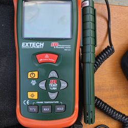IR Thermometer & Humidity Meter By EXtech 