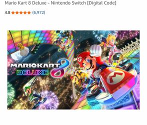 Mario Kart 8 Deluxe Nintendo Switch Digital Code