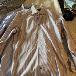 Men's Banana Republic Slim Fit Dress Shirts, 16 1/2 Inch Neck 34/35 Sleeves