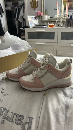 Michael Kors Pink Monogram Sneakers