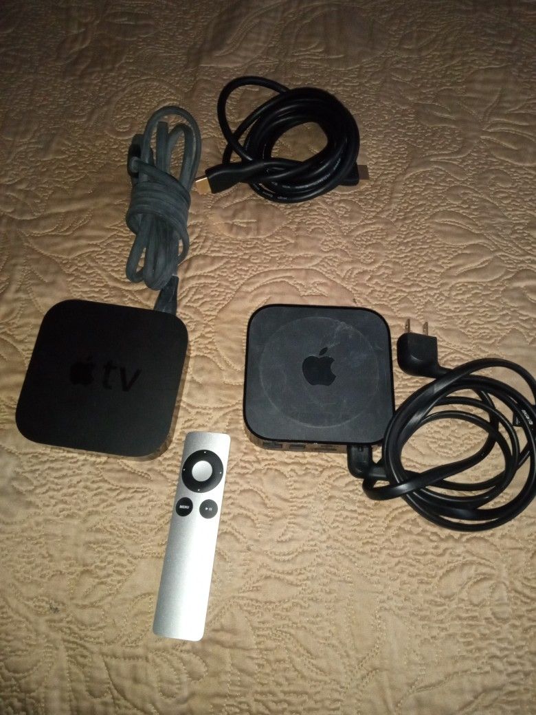 2 Apple TV Boxes 1 Control  For One Price Special This Weekend 