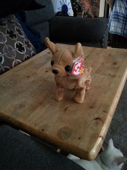 Light brown beanie baby Chihuahua dog