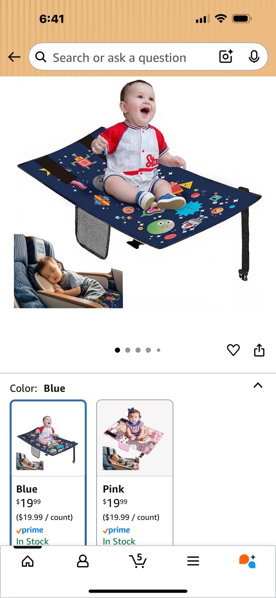 Toddler Airplane Bed for Toddler - 30×17in, Cute Cartoon Airplane Seat Extender for Kids, Portable Travel Bed for Airplane, Travel Essentials for Kids