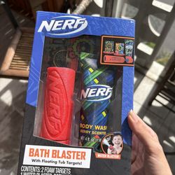 Nerf bath blaster with floating targets