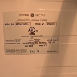 🧊 GE French Door Refrigerator – Stainless Steel | 25.9 Cu Ft | Ice Maker & Water Dispenser
$350