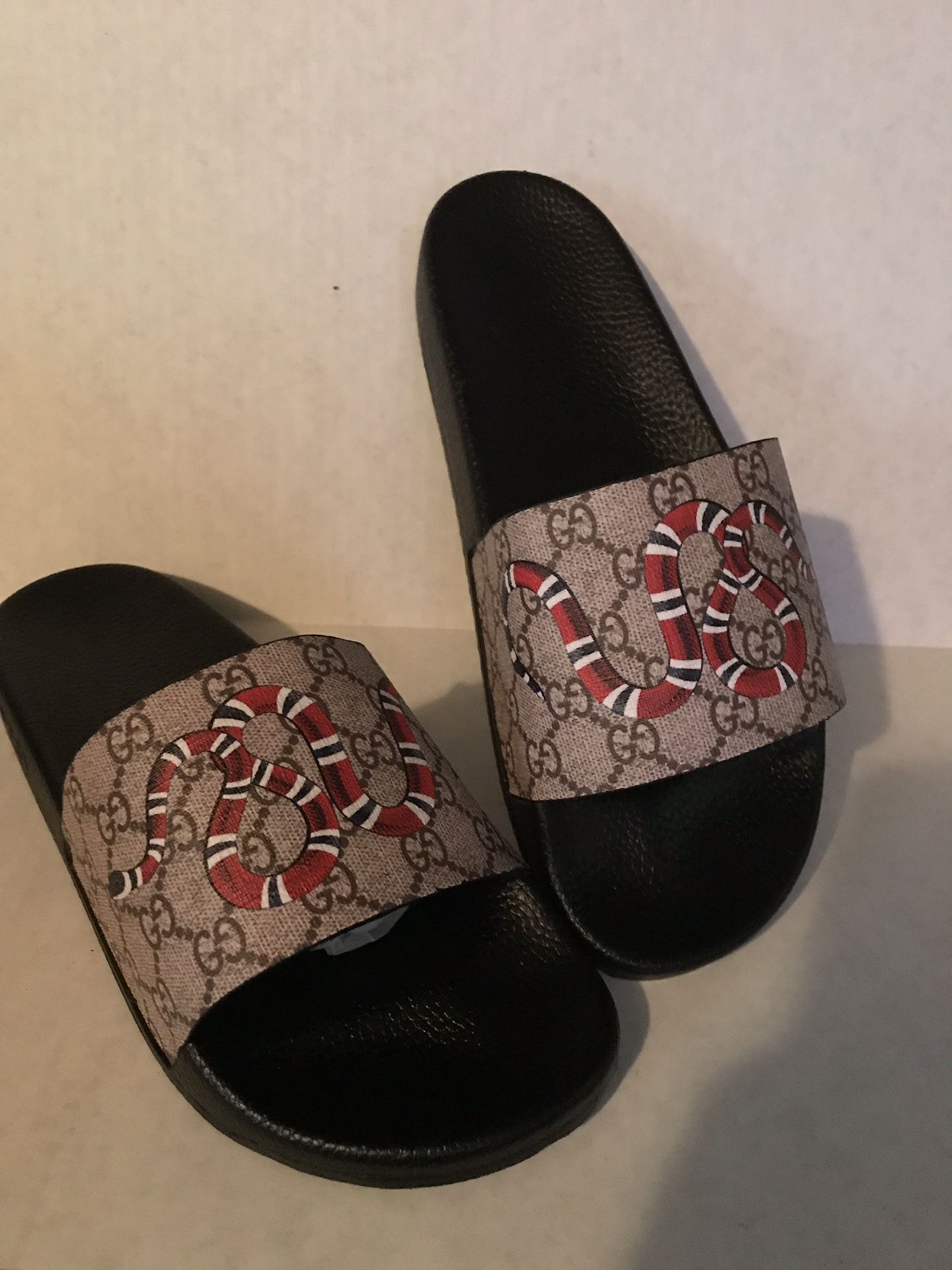 gucci slides snake print