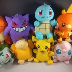 Pokemon Nintendo Collection Pikachu Plush dolls 6-9" Stuffed Animals