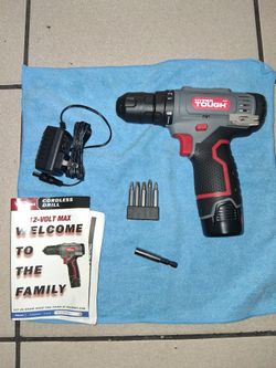 New Hyper Tough 12v Drill Comes With Everything For It Firm Price $45