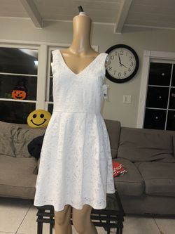 White Crystal Dolls Women Dress Size 3 