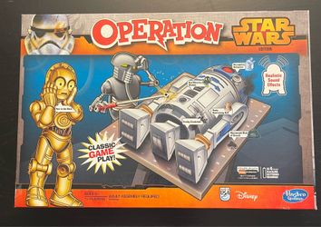Hasbro Operation Star Wars Edition Board Game R2-D2 C-3PO