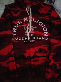 New TRUE RELIGION CAMO SWEATER