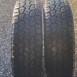 TWO TIRES - HANKOOK DYNAPRO A/T M P255 75 17 113T