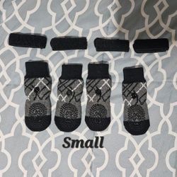 Dog Or Puppy Socks Booties with Velcro Small New