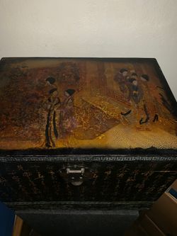 Old Oriental Chest 18” x 15”