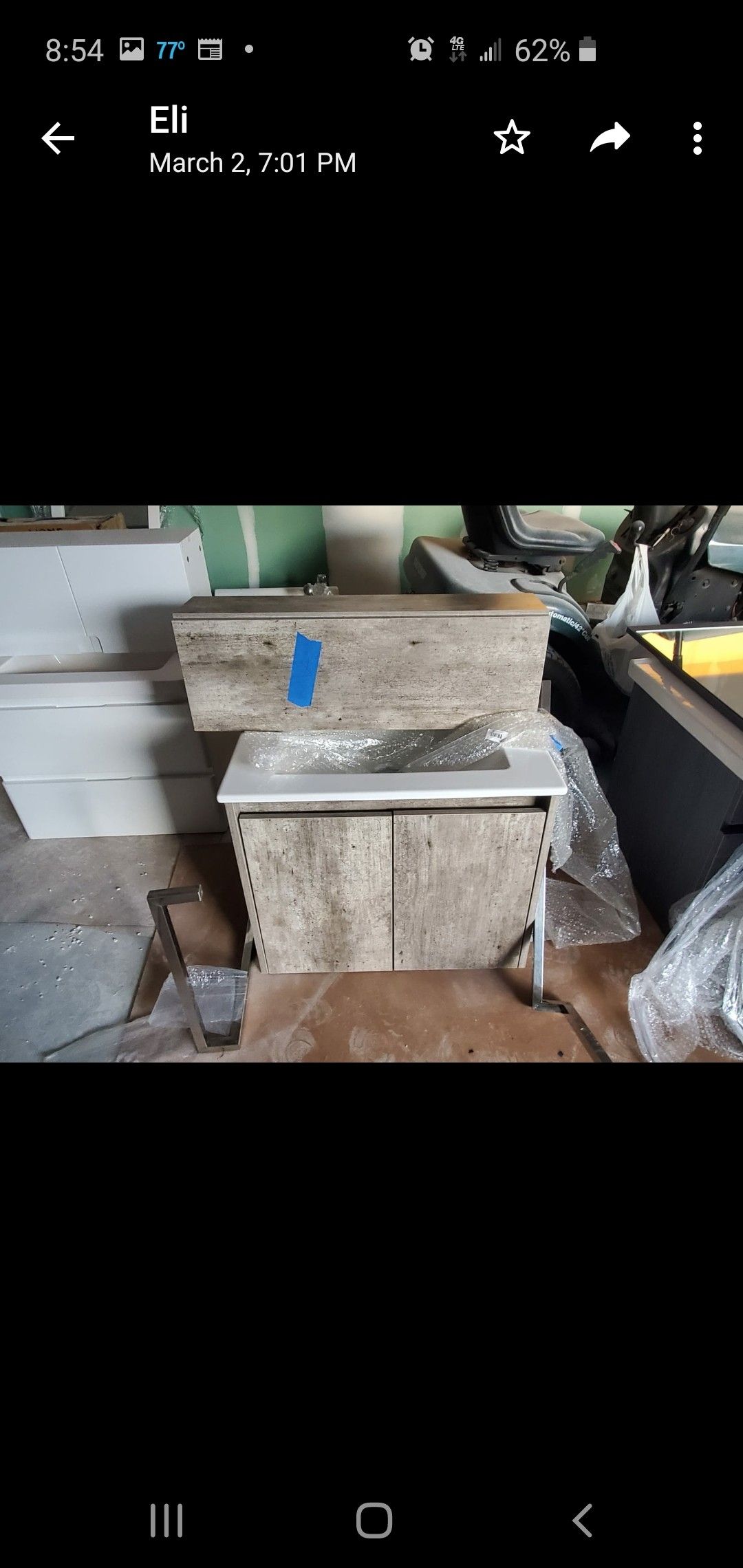 24 inches browngray bathroom vanity for Sale in Fort Lauderdale, FL