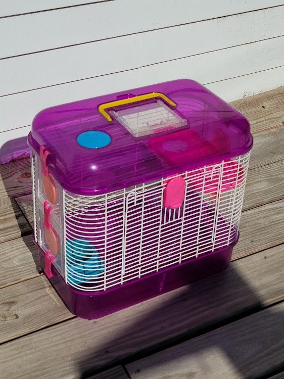Tiny Tales Hamster Habitat Cage - Small Pets - With Bowl And Hideout