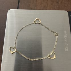 Tiffany & Co. 18k Elsa Peretti Open Heart Bracelet