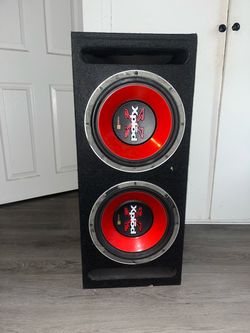 2 12s subwoofer box speakers not included there blown