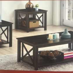 Three piece occasional table set