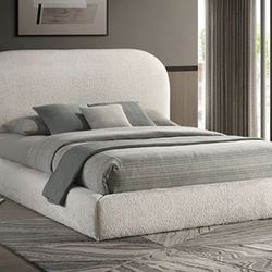 Queen Ivory White Bed Frame Brand New In Box